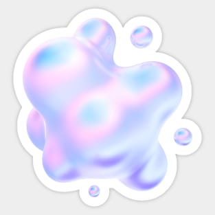 fluid holographic Sticker